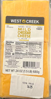 1.5# Mild Cheddar Cheese West Creek