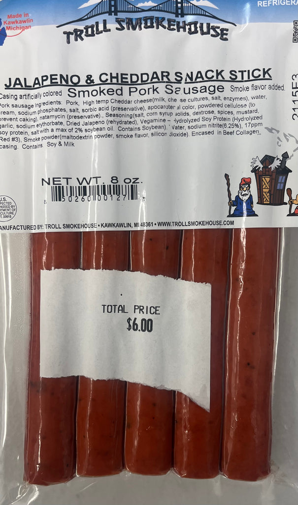 8oz Jalapeno & Cheddar Snack Sticks