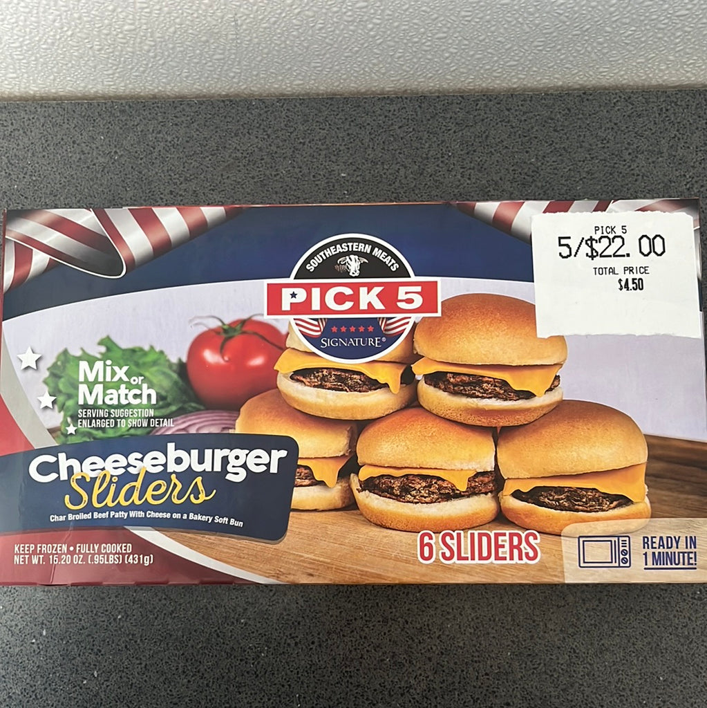 Pick 5 Cheeseburger Sliders