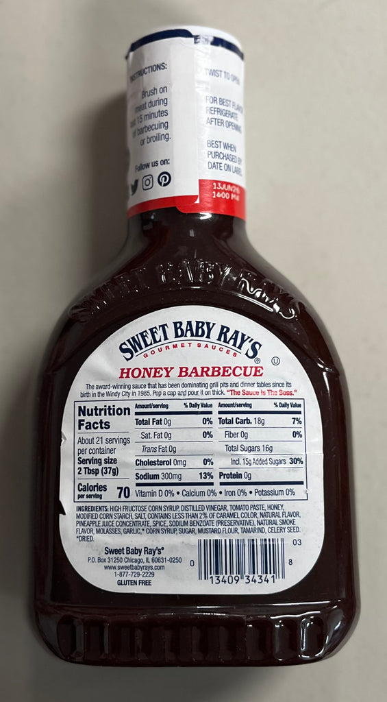 28oz Honey BBQ Sauce