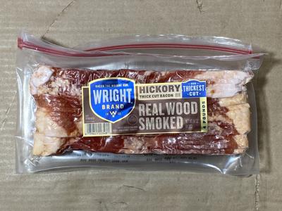 Wright Thick Cut Hickory Smoked Bacon 4#