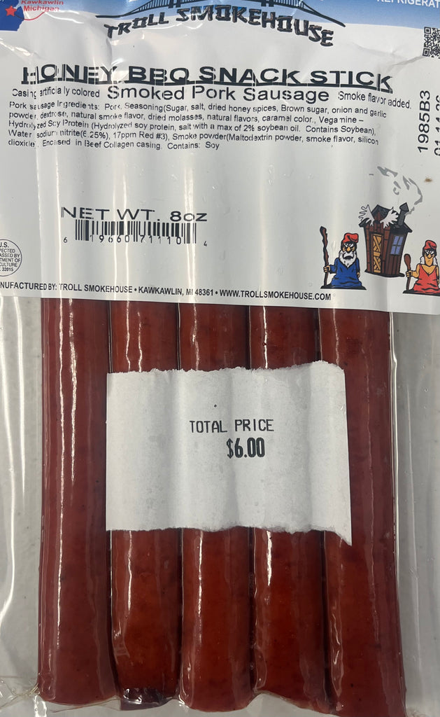 8oz Honey BBQ Snack Sticks