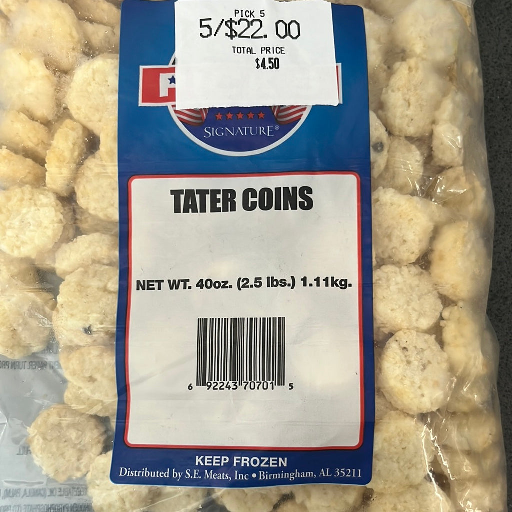 Pick 5 Tater Coins