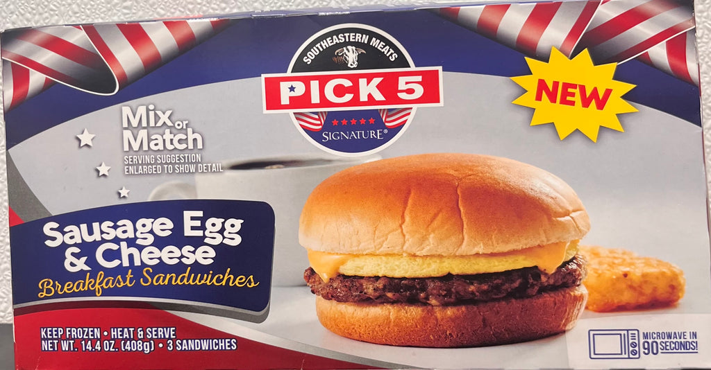 Pick 5 Sausage, Egg, & Cheese Sandwich