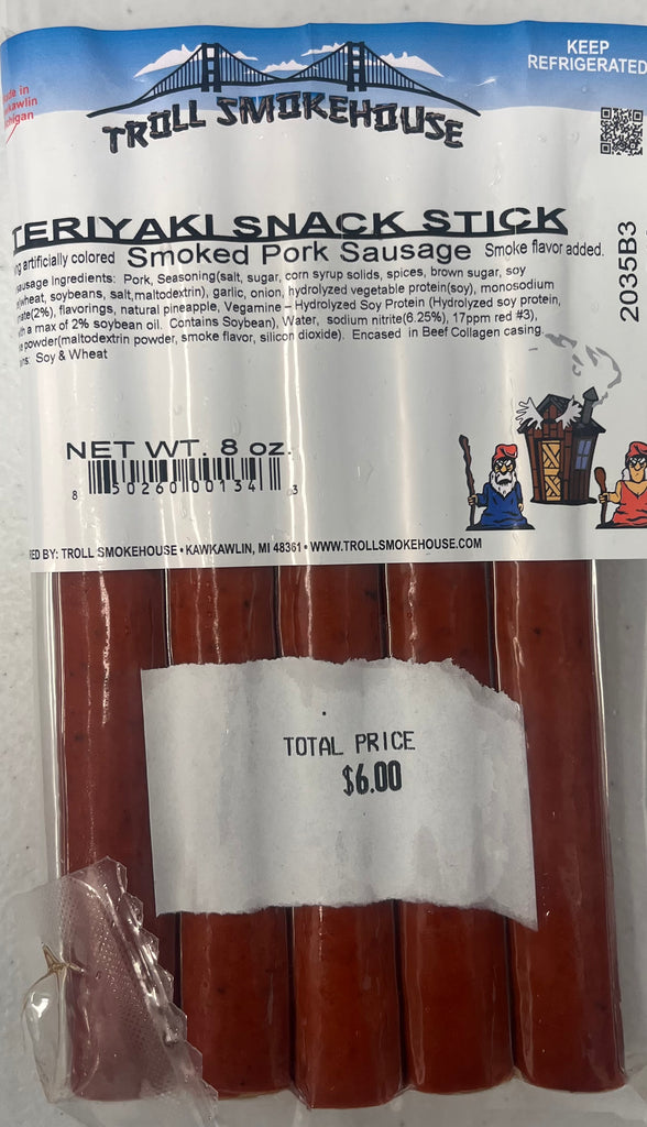 8oz Teriyaki Snack Sticks