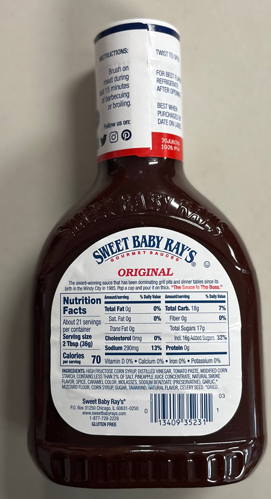 28oz Original BBQ Sauce