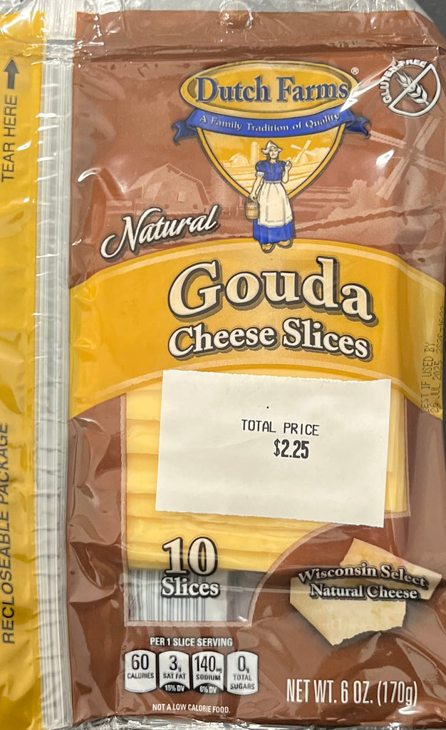 6oz Gouda Cheese Slices
