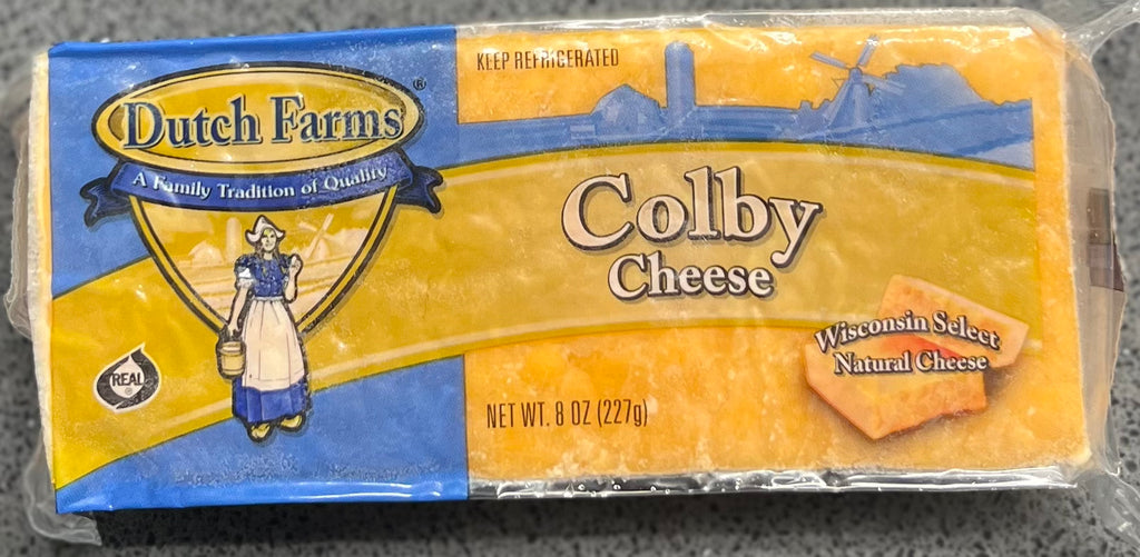8oz Frozen Colby Cheese Block