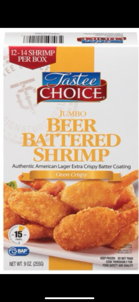 9oz Jumbo Beer Battered Shrimp