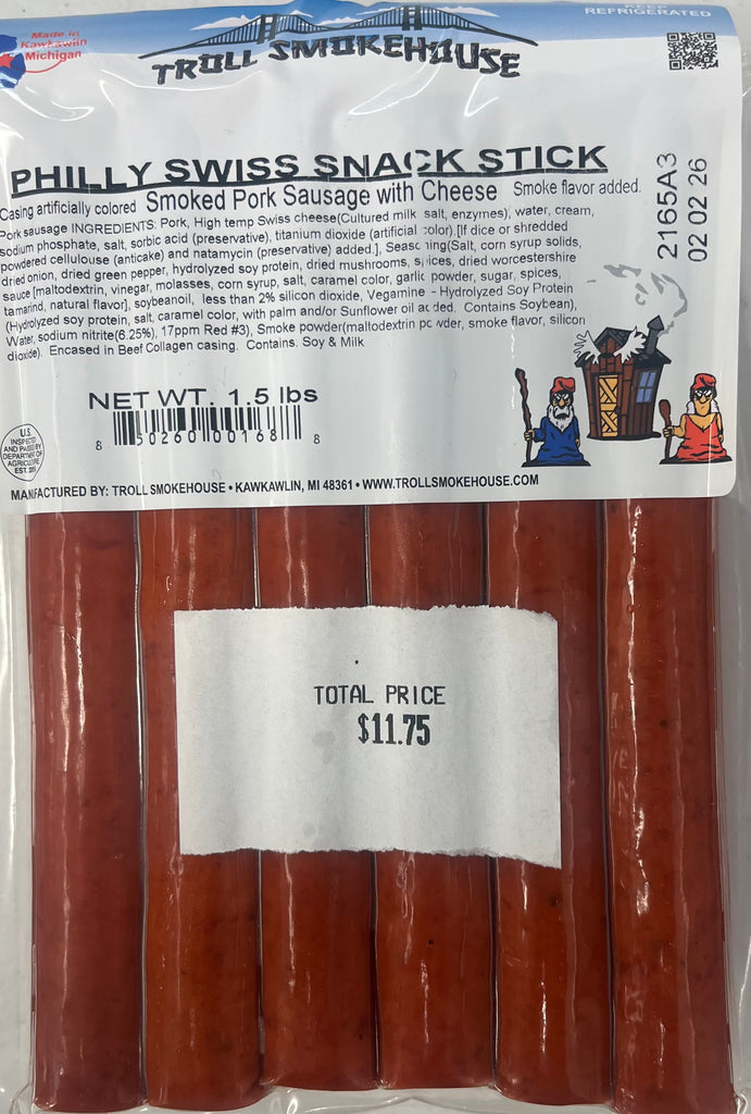 1.5# Philly Swiss Snack Sticks