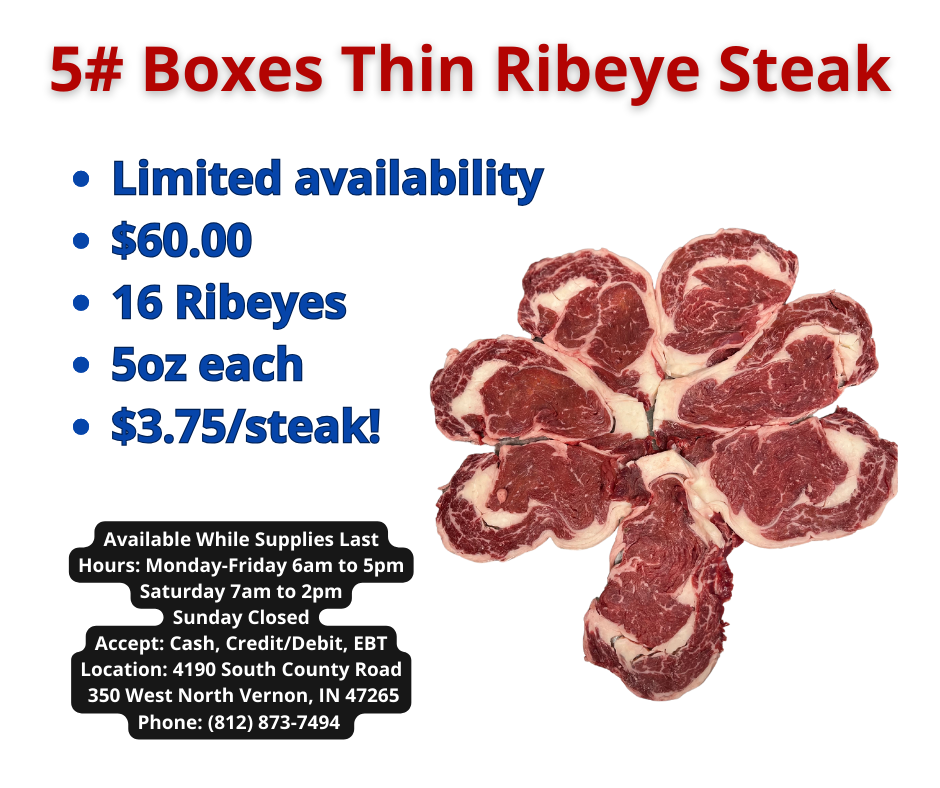 5# Box Thin Cut Ribeye 16pc