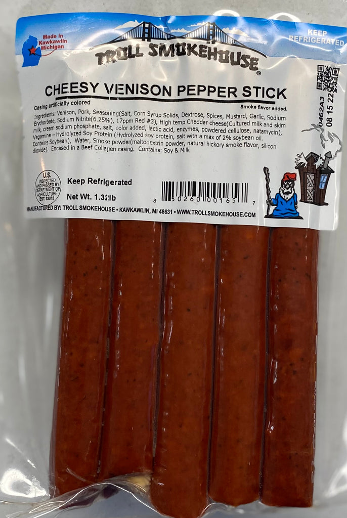 1.5# Cheesy Venison Pepper Stick