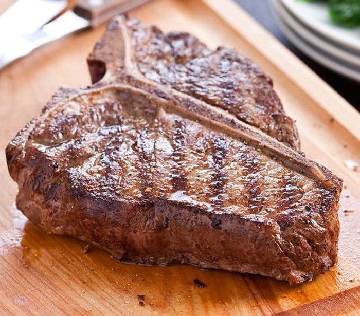 3/4 inch Beef T-Bone Steak Approx 1# ($10.00/lb)